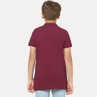 Stylish Kids Boys  Maroon Polo T-shirt 2025 at ShopCircuit | ONDC