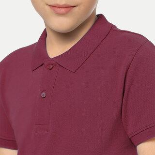 Stylish Kids Boys  Maroon Polo T-shirt 2025 at ShopCircuit | ONDC