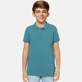 Affordable Kids Boys  Aqua Polo T-shirt 2025 at ShopCircuit | ONDC