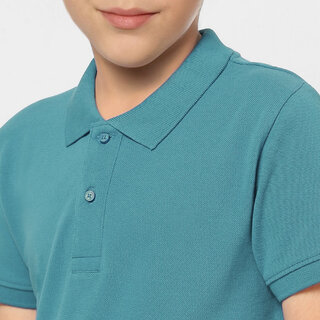 Affordable Kids Boys  Aqua Polo T-shirt 2025 at ShopCircuit | ONDC
