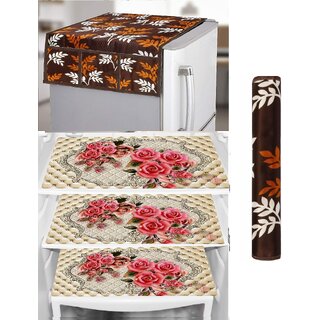 REVEXO Polyester Floral Pattern Fridge Covers - Home Improvement | Buy online on ZillyBuy