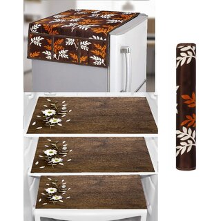 REVEXO Polyester Floral Pattern Fridge Covers - Home Improvement | Buy online on ZillyBuy