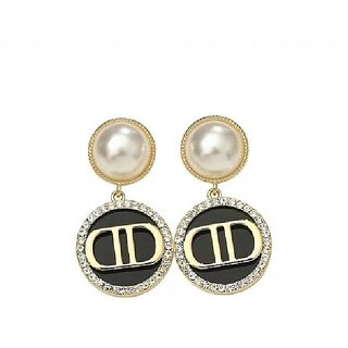 Designer Pearl and Acrylic Earring - Earrings | Buy online on ZillyBuy