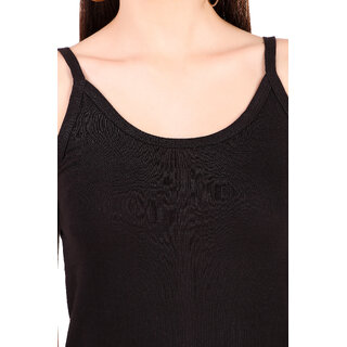 Elegant Kids Mrd Designer Hub Solid Black Cotton Camisole (Pack of 5) 2025 at ShopCircuit | ONDC