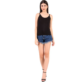 Elegant Kids Mrd Designer Hub Solid Black Cotton Camisole (Pack of 5) 2025 at ShopCircuit | ONDC