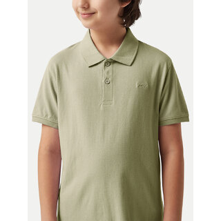 Modern Data - Not - Present Boys Green Plain Polo T-shirt 2025 at ShopCircuit | ONDC