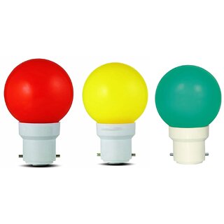 Mini 0.5-Watt LED Bulb (pack of 5) Multicolor