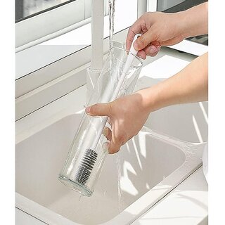 Long Bottle Cleaning Brush for Washing Water Bottle, Narrow Neck Containers, Flask, Bottle, Vase, Glassware (Pack of 2)