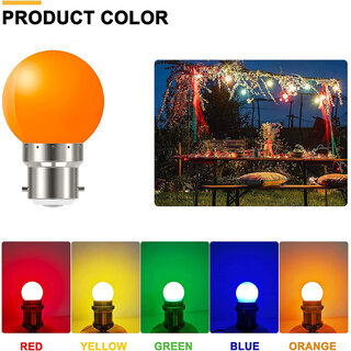 Mini 0.5-Watt LED Bulb (pack of 10) Multicolor