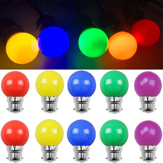 Mini 0.5-Watt LED Bulb (pack of 10) Multicolor