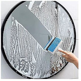 Glass Cleaning Tools 2 in 1 Glass Wiper Cleaning Brush Mirror Grout Tile Cleaner Washing Pot Brush Double-Sided Glass Wipe