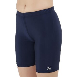 Ninq Solid Women Dark Blue Tights