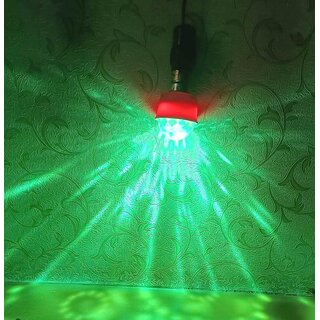 Mini Temple Special Light 3 Watt Multi LED Function Super Bright Bulb (Pack of 2, Multicolor)