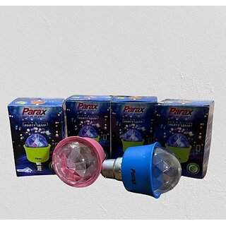 Mini Temple Special Light 3 Watt Multi LED Function Super Bright Bulb (Pack of 2, Multicolor)