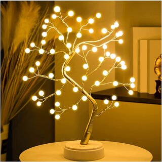 Tabletop Bonsai Tree Light Touch Switch DIY Artificial Light Tree Lamp Decoration Battery/USB Operated - Electricals | Buy online on ZillyBuy