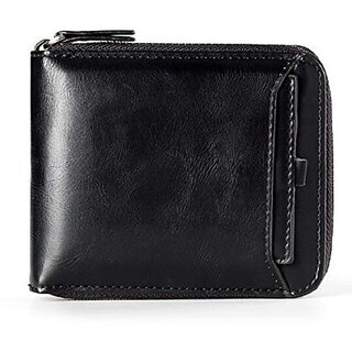 Fashlook Bi-fold Wallet Artificial Leather Black Wallet with 7 Card Slots - Handbags | Buy online on ZillyBuy