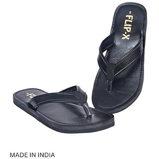 Top Men LEACO Men Slippers By Flip X - Leatherette Comfortable, Stylish, Durable, Non-Slip Slipp