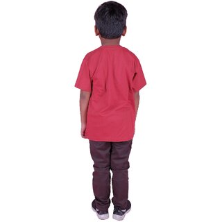 Sophisticated Data - Not - Present Kid Kupboard Cotton Boys T-Shirt, Pink, Half-Sleeves, 6-7 Yea