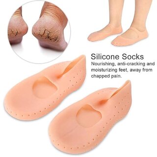 Silicone Socks Full Size Socks,Moisturizing Socks Foot Anti Cracking Care Skin Socks For Dry Feet Cracked Heel Repair He