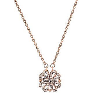 Fashion Anti-Tarnish Love Gift Box for Women Girls Neck Chain Clover Necklace