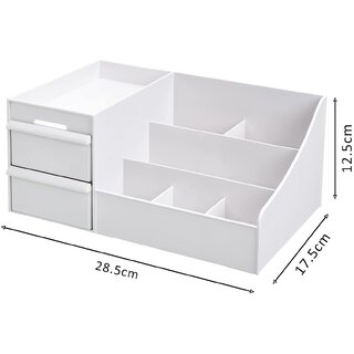 Cosmetic Organizer Box Drawers Storage Plastic Stationary Box Make Up Organiser For Women