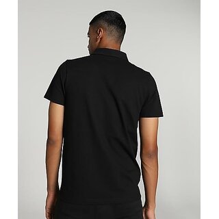 Affordable Men Manav Enterprises Men Printed V Neck Poly Cotton Black T-Shirt 2025 at ShopCircui