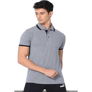 Trendy Men Manav Enterprises Men Printed V Neck Poly Cotton Grey, Black T-Shirt 2025 at ShopCirc