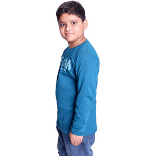 New Data - Not - Present Kid Kupboard Cotton Boys T-Shirt, Navy Blue, Full-Sleeves, 8-9 Years KI