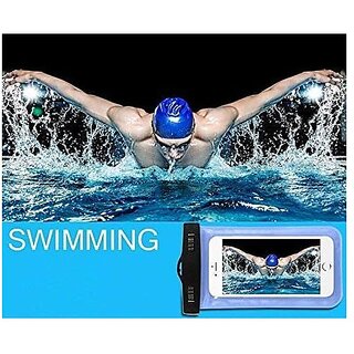Universal Waterproof Case Phone Pouch for Swimming Hiking Biking Underwater Photography Rain Fits for All Mobiles (1) Multi