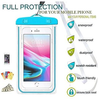 Universal Waterproof Case Phone Pouch for Swimming Hiking Biking Underwater Photography Rain Fits for All Mobiles (1) Multi