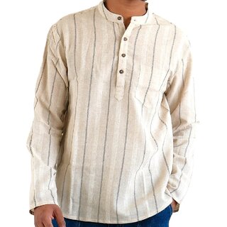 Ecostyle Khadi Long Sleeves Men's Short Kurta - Kurtas & Kurta Sets | Buy online on ZillyBuy