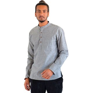 Ecostyle pure cotton long sleeves mens short kurta - Kurtas & Kurta Sets | Buy online on ZillyBuy