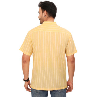 Ecostyle Woven yellow short sleeves shirt - Kurtas & Kurta Sets | Buy online on ZillyBuy