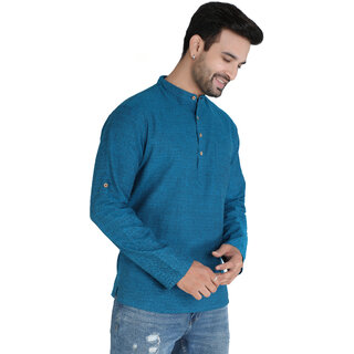 Ecostyle woven long sleeve mens short kurta - Kurtas & Kurta Sets | Buy online on ZillyBuy