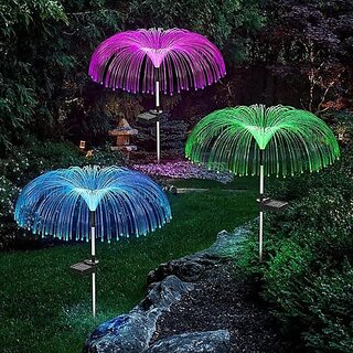 Daybetter Jellyfish Solar Garden Lights 7 Color Led Jellyfish ShapeFiber Outdoor Pathway Waterproof Solar String Lights Decoration For Yard Garden Balcony (Multi-Color) (Pack Of2) Tar-Ge6 - Electricals | Buy online on ZillyBuy