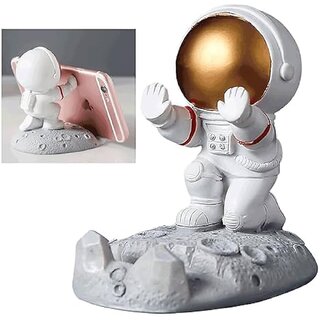 Astronaut Phone Holder,Spaceman Mobile Phone Stand,Cool 3D Cartoon Design,Multi-Purpose Stand for All Smartphone,Anti S