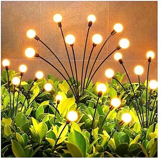 Daybetter 8 Led Balls Solar Lights  Starburst Swaying Solar Garden Light Warm Garden Light  Outdoor Decoration  Waterproof Lights For Pots Balcony (Warm White) (Pack Of 2) Tar-Ge4 - Electricals | Buy online on ZillyBuy
