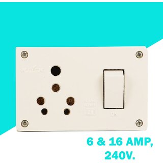 Switch Socket combind Box 16 Amp