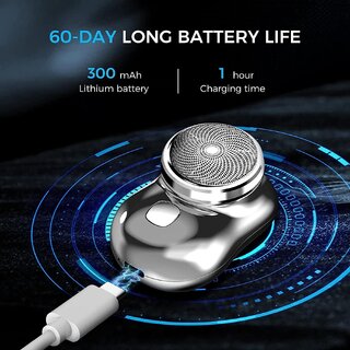 Mini Electric Razor Shavers For Men, Rechargeable Shaver Easy One-Button Use Suitable For Home,Car,Travel Christmas Gift