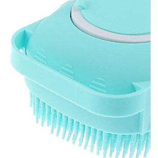 Body Scrubber with Soap Dispenser Brush, Silicone Exfoliating Brushes, Soft Body Exfoliator, Bath Loofah for Babies, Ki