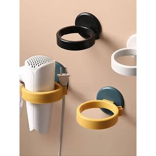 Professional Wall-Mounted Hair Dryer Storage Shelf, Stainless Steel Material, Silicone Pad to Prevent Scratches Professional Wall-Mounted Hair Dryer Storage Shelf, Stainless Steel Material, Silicone Pad to Prevent Scratches