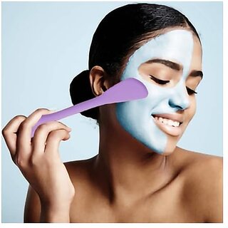 1 PCS Silicone Face Mask Brush Applicator 2 in 1 Soft Bristle Face Scrubber Beauty Tool Portable Facial Cleansing Brush Applicator for Mud Clay Charcoal Mixed Mask DIY Modeling Mask Body Lotion