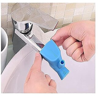 High Elastic Water Faucet Extending Tool Dual Purpose Silicone Gel Water Tap Extension Sink Washing Device (2 Pcs)