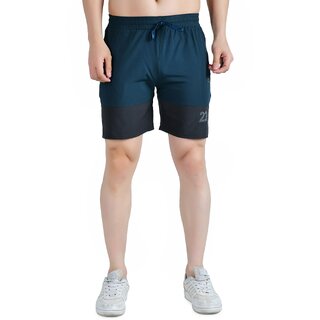 kwings athletic shorts for men quick dry lycra blend gym and running shorts with secure zipper pockets