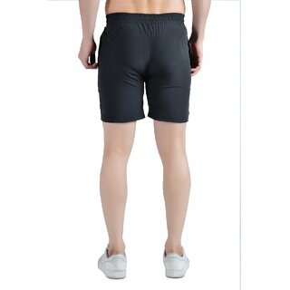 Chic Men Kwings Men's Running & Gym Shorts - Piping Design Lycra Blend with 2 Zipper Pockets for