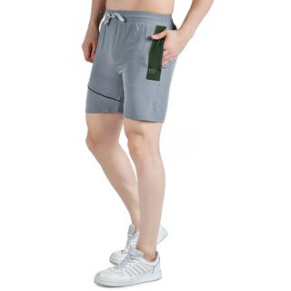 New Men Kwings Men's Running & Gym Shorts - Piping Design Lycra Blend with 2 Zipper Pockets for 