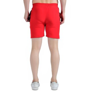 Luxurious Men Kwings Men's Running & Gym Shorts - Piping Design Lycra Blend with 2 Zipper Pocket