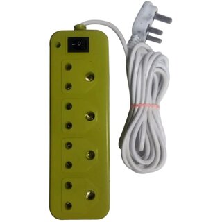 220 Watt 10Amp 4 USB Hexagon Extension Board and 4 Socket Outlet Ports with 6 ft Surge Protection Multi-Faceted Safety 220 Watt 10Amp 4 USB Hexagon Extension Board and 4 Socket Outlet Ports with 6 ft Surge Protection Multi-Faceted Safety