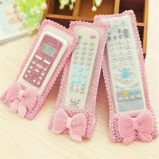 remote cover set of 3 bow knot remote coverideal for d2h dth remote air conditioner ac 