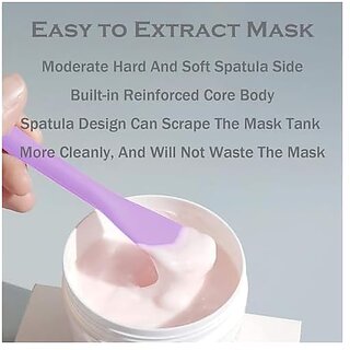 1 PCS Silicone Face Mask Brush Applicator 2 in 1 Soft Bristle Face Scrubber Beauty Tool Portable Facial Cleansing Brush Applicator for Mud Clay Charcoal Mixed Mask DIY Modeling Mask Body Lotion